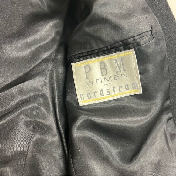 Nordstrom Women’s Black Camel Hair Double Breasted Blazer - Vintage - Picture 4 of 7